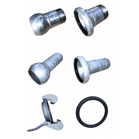 Bauer Galvanised Fittings Common Parts - Male / Female / Hose Tails / Lever Rings