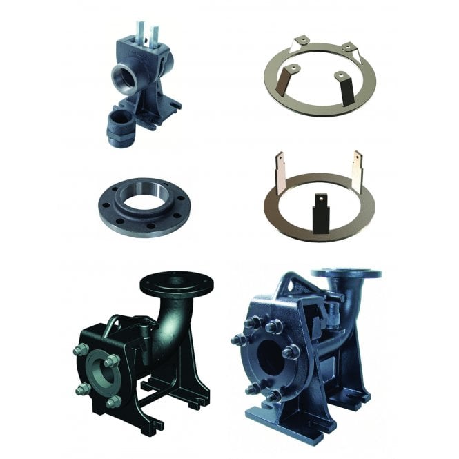 Dreno Coupling Feet, Claws & Top Brackets / Base Stands / Counter Flanges