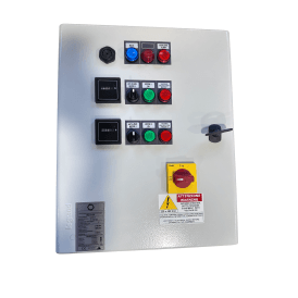 Twin pump 3 phase probe control panel 400v 4kW